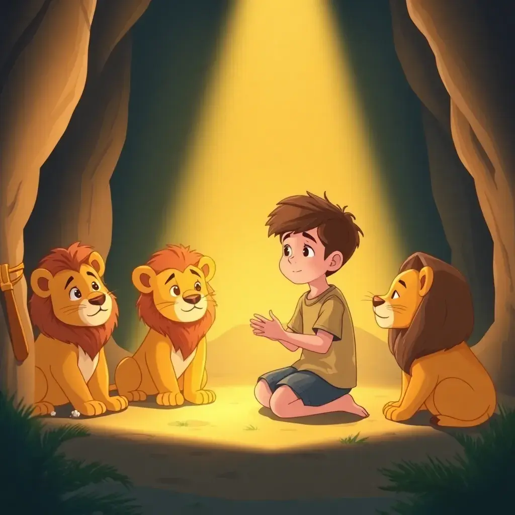 Daniel in the Lions' Den - A Brave Boy's Story